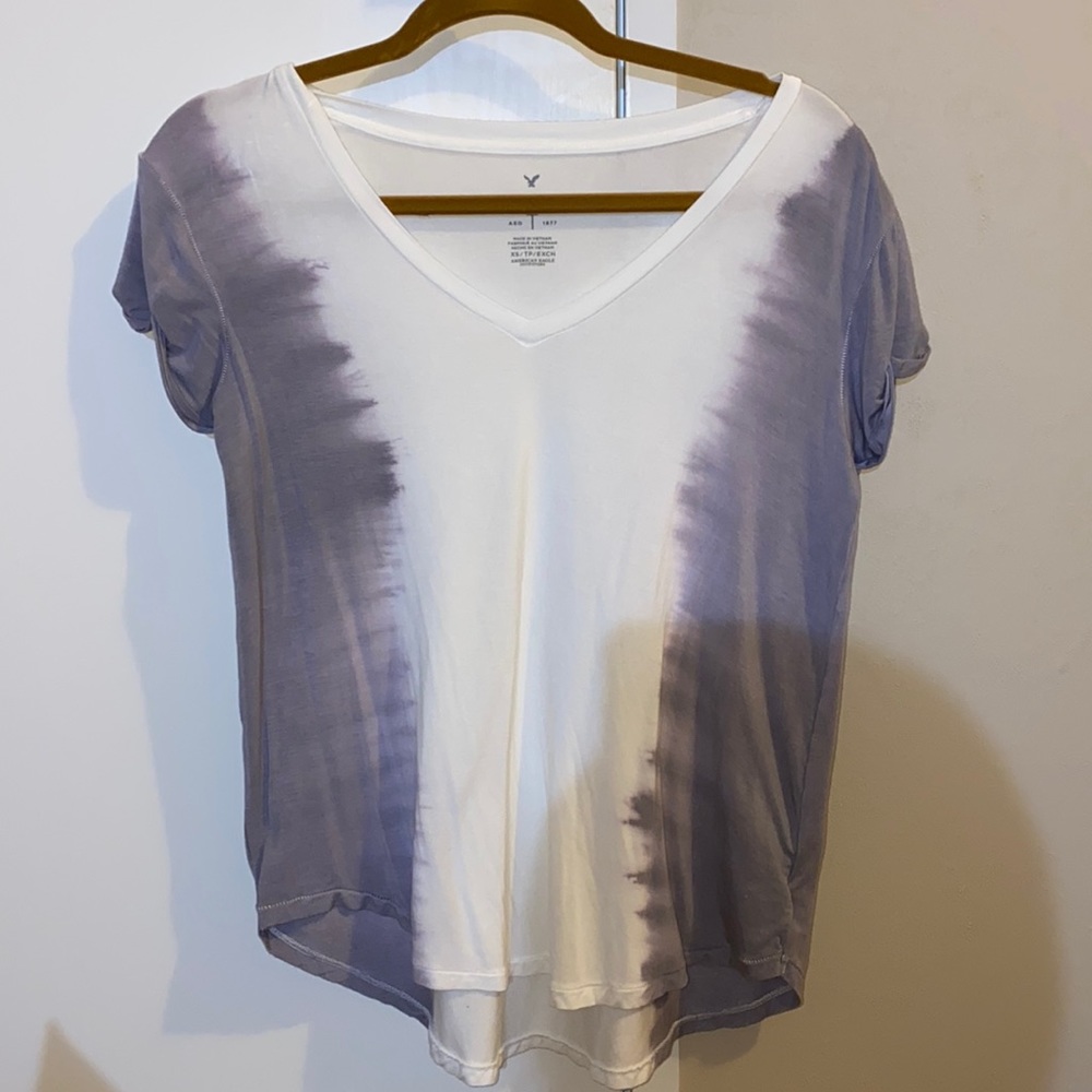 American eagle tie die top